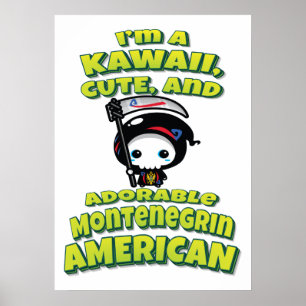 Schattig Montenegrin American Grim Reaper Poster
