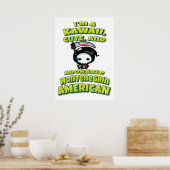 Schattig Montenegrin American Grim Reaper Poster (Keuken)