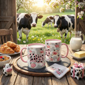 Schattig “Moo Cow” Cartoonontwerp Mok