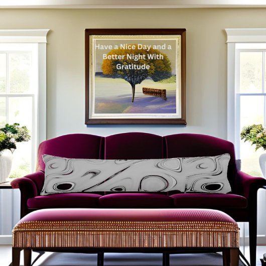 Schattig mooi en mooi Asgrijs patroon art design Lichaamskussen