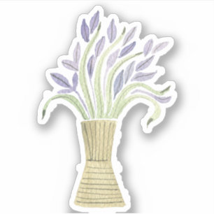 Schattig Mooie Lavendel Bloemen Sticker