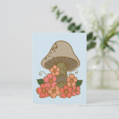 Schattig Mushroom Art Briefkaart (Staand voorkant)