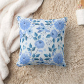 Schattig Naadloos patroon met bloemen en bladeren  Kussen (Deken)