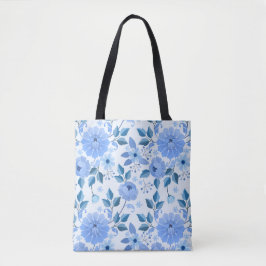 Schattig Naadloos patroon met bloemen en bladeren  Tote Bag
