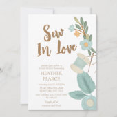 Schattig naaiend geborduurd Vrijgezellenfeest Kaart (Voorkant)