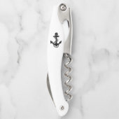 schattig, nautisch ANCHOR | Kurkentrekker (Achterkant)