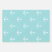 Schattig nautisch meisje piraat inpakpapier vel (Voorkant 3)