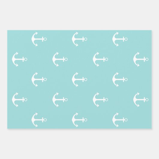 Schattig nautisch meisje piraat inpakpapier vel (Voorkant 3)