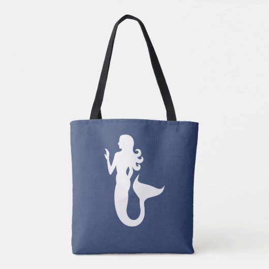 schattig nautisch MERMAID-thema | Tote Bag (Achterkant)