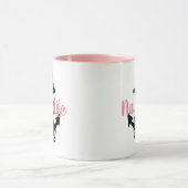 schattig, nautisch NAUTI LIFE manuscript met anker Mok (Midden)