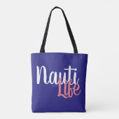 schattig, nautisch NAUTI LIFE | Tote Bag (Achterkant)