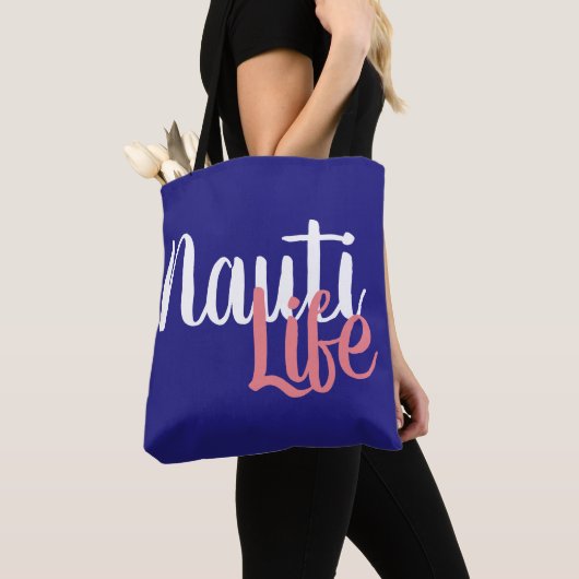 schattig, nautisch NAUTI LIFE | Tote Bag (Dichtbij)