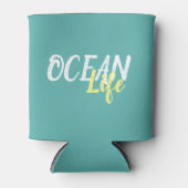 schattig nautisch OCEAN LIFE | Blikjeskoeler (Voorkant)