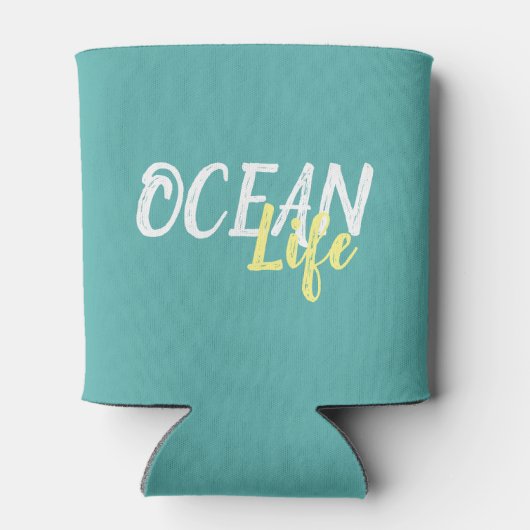 schattig nautisch OCEAN LIFE | Blikjeskoeler (Achterkant)