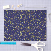 Schattig Navy Blue hemels patroon leuk mooie ster Tissuepapier (Craft)
