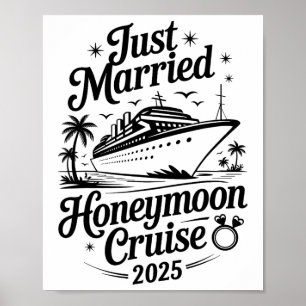 Schattig Net Getrouwd Honeymoon Cruise 2025 Nieuwg Poster