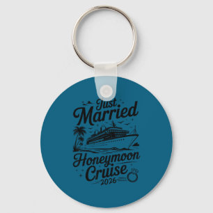 Schattig Net Getrouwd Honeymoon Cruise 2026 Nieuwg Sleutelhanger
