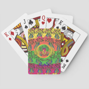 Schattig Nette & Lieflijke Bloemmotief Kunstprint Pokerkaarten