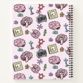 Schattig Neuroscience Patroon Notitieboek (Achterkant)