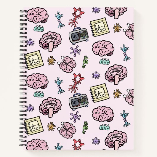 Schattig Neuroscience Patroon Notitieboek (Voorkant)