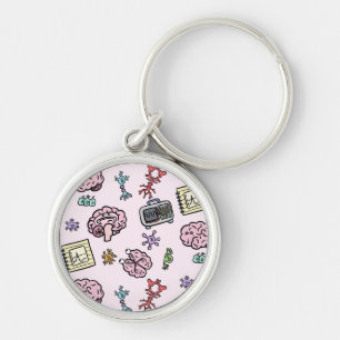Schattig Neuroscience Patroon Sleutelhanger