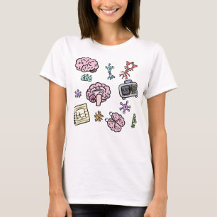 Schattig Neuroscience Patroon T-shirt