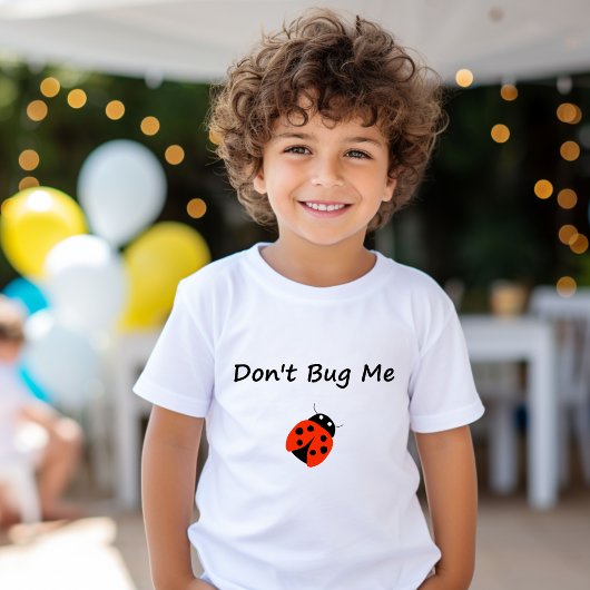 Schattig niet bug me dame bug kleur t-shirt