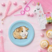 schattig nieuw cavia papieren bordje (Feest)