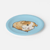 schattig nieuw cavia papieren bordje (Gekanteld)