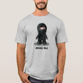 Schattig Ninja KiniArt T-shirt (Voorkant)