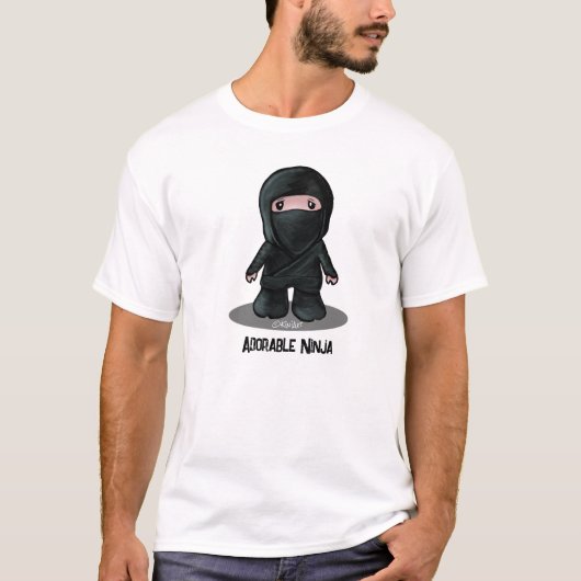 Schattig Ninja KiniArt T-shirt (Voorkant)