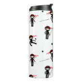 Schattig Ninja Pattern Thermosbeker (Gedraaid links)