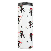 Schattig Ninja Pattern Thermosbeker (Achterkant)