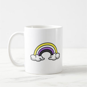 Schattig Non-binair Regenboog Koffiemok