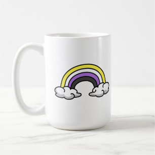 Schattig Non-binair Regenboog Koffiemok