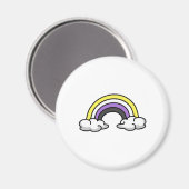 Schattig Non-binair Regenboog Magneet (Voorkant / Achterkant)
