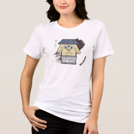 Schattig Nurikabe Muur Monster Yokai Tri-Blend Shirt