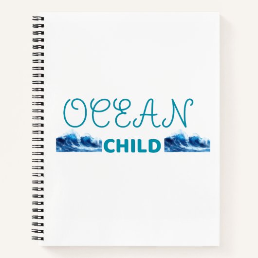 Schattig Oceaan Kind Notitieboek (Voorkant)