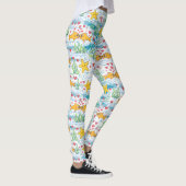 Schattig Oceaan Liefdespatroon | Cute Vissen & Zee Leggings (Rechts)