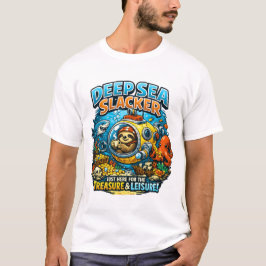 Schattig oceaana-avontuur humor, grappige luiaard  t-shirt