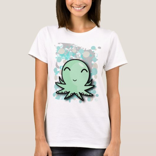 schattig octopus t-shirt (Voorkant)
