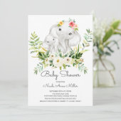Schattig Oerwoud Dieren Baby shower Kaart (Staand voorkant)