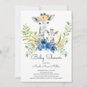 Schattig Oerwoud Giraffe Baby shower Kaart (Voorkant)