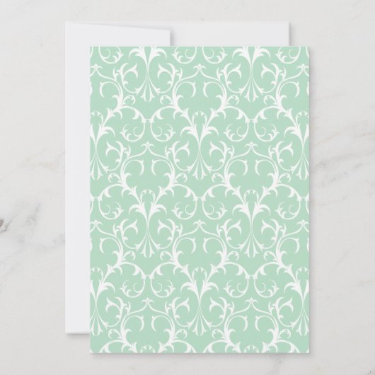 Schattig Oerwoud Hippo Baby shower Invitation Kaart (Achterkant)