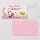 Schattig Oerwoud meisjes Luidere ritten Informatiekaartje (Voorkant / Achterkant)