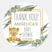 Schattig Oerwoud Safari Lion Baby shower Hartelijk