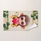 Schattig Oerwoud Valentijn Monkey Bad Handdoek (Handdoek)