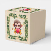 Schattig Oerwoud Valentijn Monkey Bedankdoosjes (Achterkant)