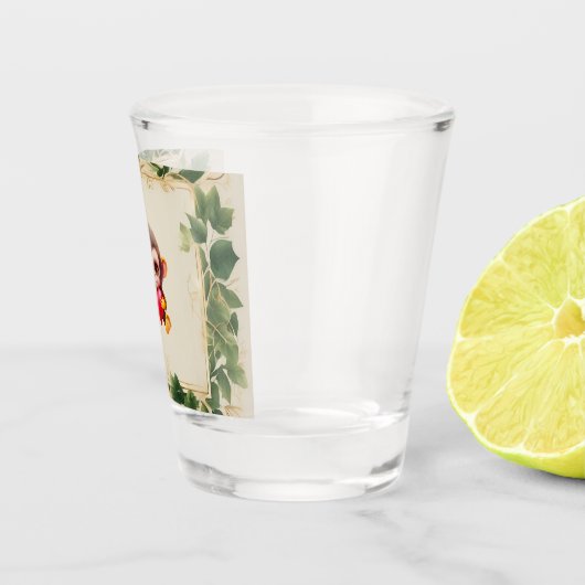 Schattig Oerwoud Valentijn Monkey Shot Glas (Rechts)