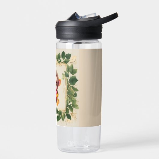 Schattig Oerwoud Valentijn Monkey Waterfles (Links)